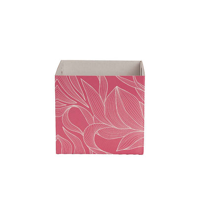 Posy Box Mini Flowy Leaves Pink White Pack 10 (13x12cmH)