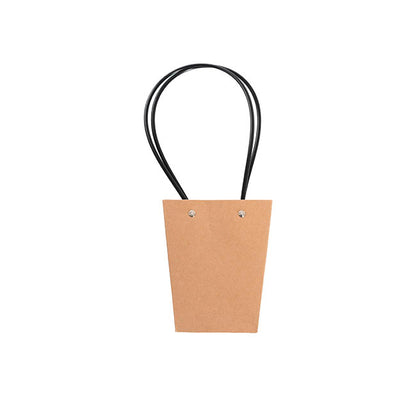 Flower Carry Bag Kraft Brown Medium Pk5 (12x17x20cmH)