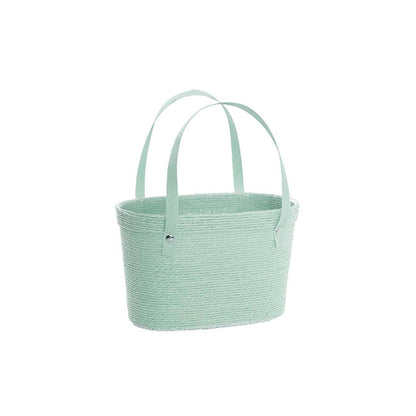 Flower Carry Paper Rope Basket Liner Spearmint (18x9x13cmH)