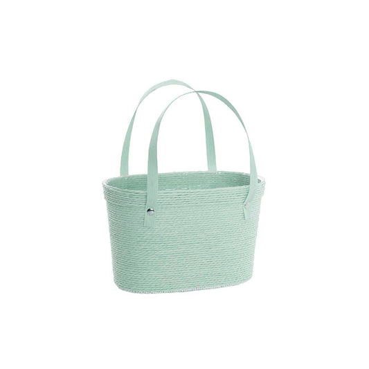 Flower Carry Paper Rope Basket Liner Spearmint (18x9x13cmH)