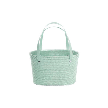 Flower Carry Paper Rope Basket Liner Spearmint (18x9x13cmH)