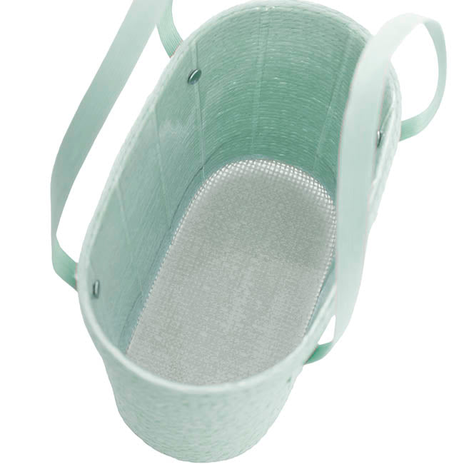 Flower Carry Paper Rope Basket Liner Spearmint (18x9x13cmH)