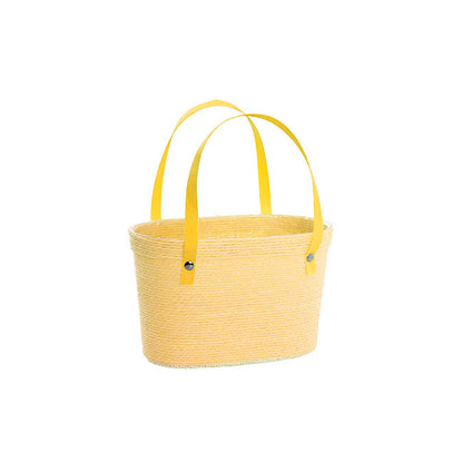 Flower Carry Paper Rope Basket Liner Sunshine (18x9x13cmH)
