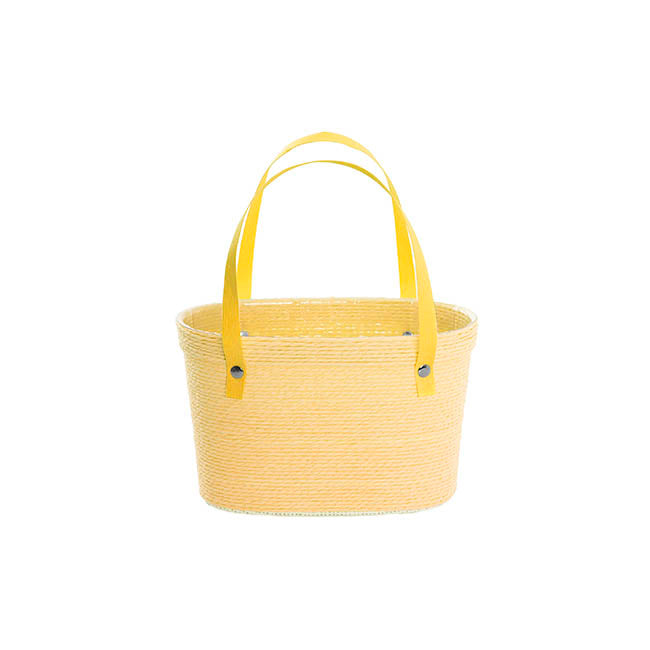 Flower Carry Paper Rope Basket Liner Sunshine (18x9x13cmH)