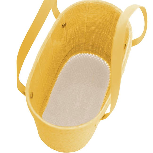 Flower Carry Paper Rope Basket Liner Sunshine (18x9x13cmH)