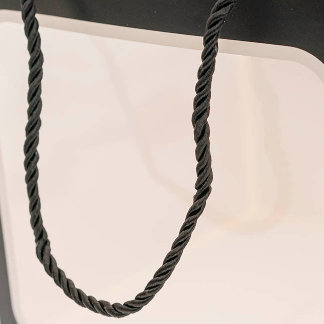 Window Posy Gift Bag Silhouette Black Pack 5 (20x20x20cmH)