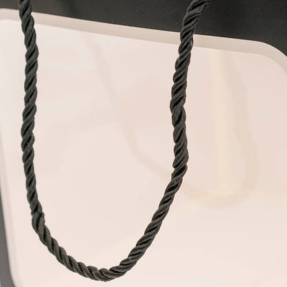 Window Posy Gift Bag Silhouette Black Pack 5 (20x20x20cmH)