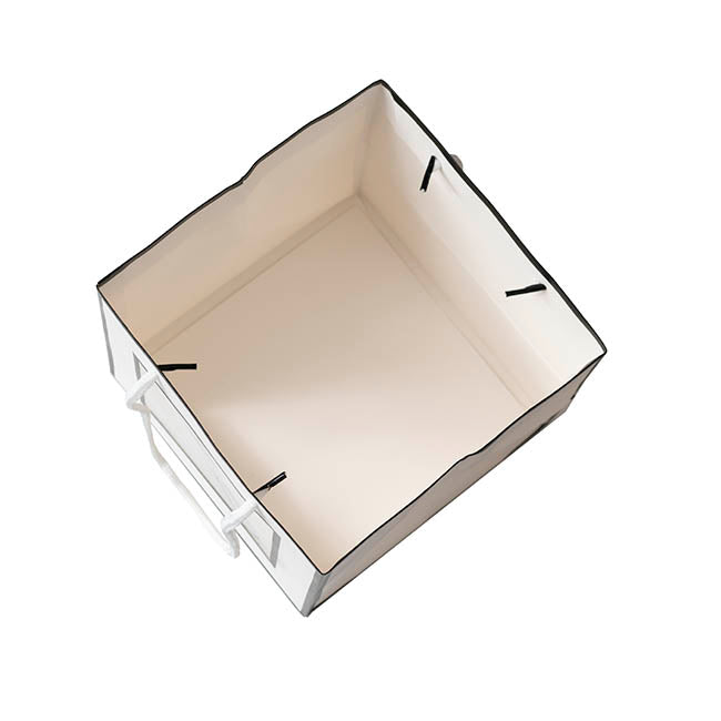 Window Posy Gift Bag Silhouette White Pack 5 (18x18x18cmH)