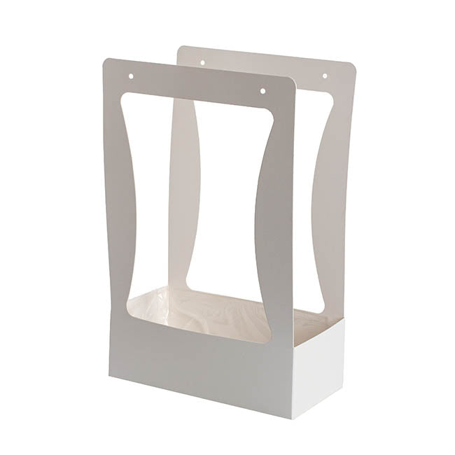 Flower Carry Box Pack 10 White (22x11.5x35.5cm)