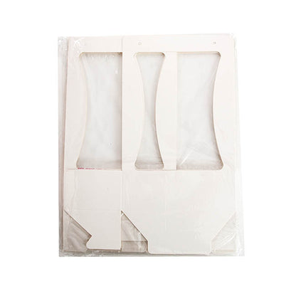 Flower Carry Box Pack 10 White (22x11.5x35.5cm)