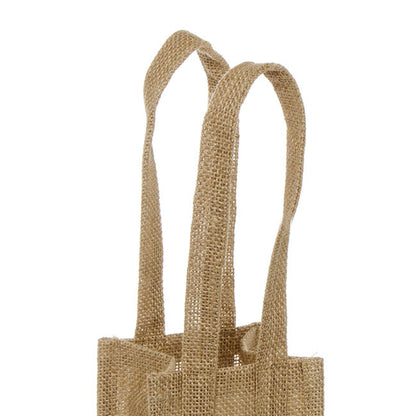 Natural Jute Posy Bag With Plastic Liner (10.5x10.5x10.5cmH)