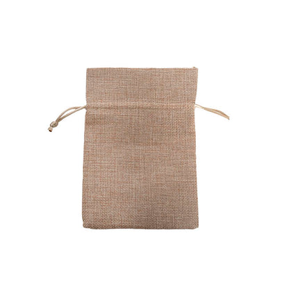 Faux Jute Gift Bomboniere Pouch Med Natural Pk10 (12x17cmH)