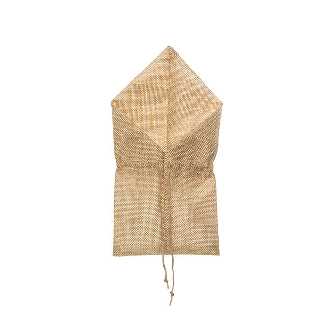 Jute Envelope Pouch Bomboniere Large Pk10 Natural (12x23cmH)