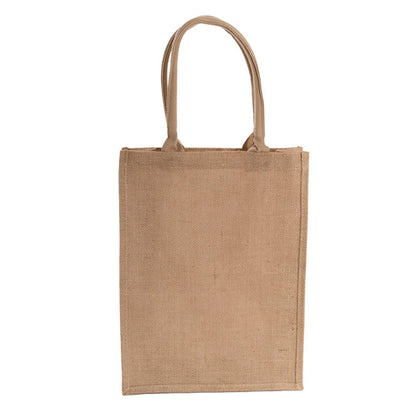 Jute Reusable Shopping Carry Bag Natural (30Wx12Gx40cmH)