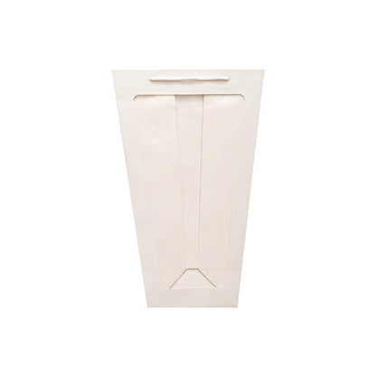 Window Posy Gift Bag V Shape White Pack 5 (27.5x16x43cmH)