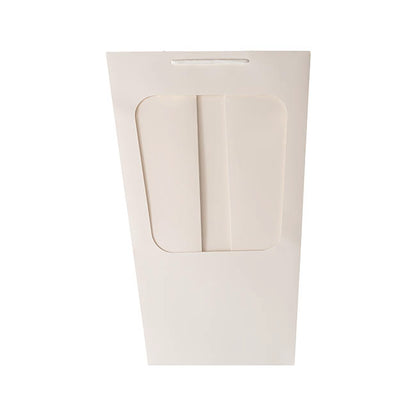Window Posy Gift Bag V Shape White Pack 5 (30x20x45cmH)