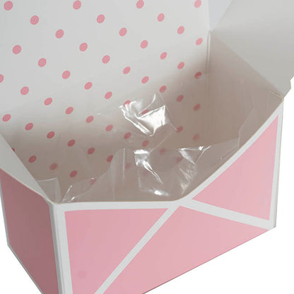 Envelope Flower Box Small Spots Pink Pack 5 (15.5Lx8Dx11cmH)