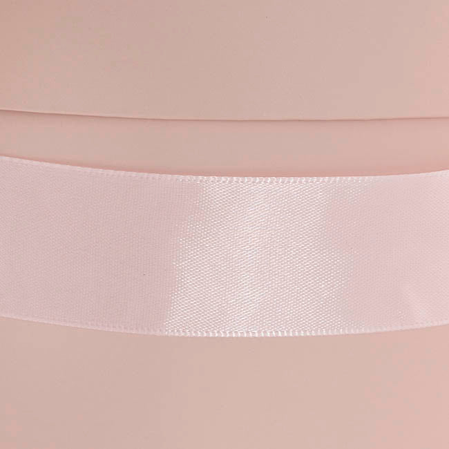 Flower Hat Box Petite Round Blush Pink Set 3 (17Dx13.5cmH)