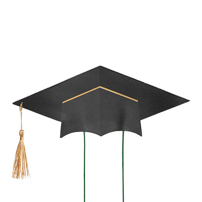 Graduation Flower Hamper Topper Black Set 3 (27Dx31cmH)