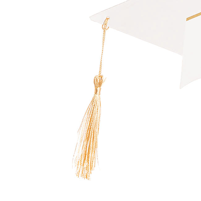 Graduation Flower Hamper Topper White Set 3 (19Dx19cmH)