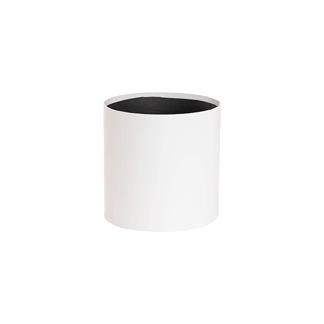 Flower Hat Box Set No Lids White Set 3 (27Dx31cmH)