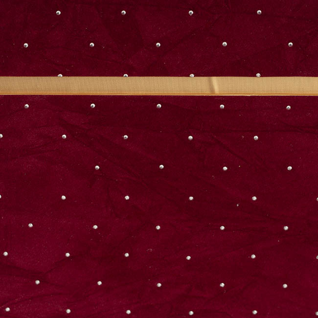 Velvet Luxe Gift Hamper Box Ribbon Red Set 2 (18x18x18Hcm)