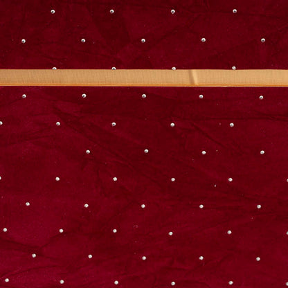 Velvet Luxe Gift Hamper Box Ribbon Red Set 2 (18x18x18Hcm)