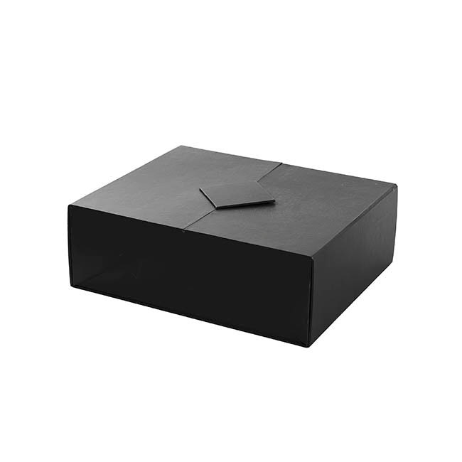 Origami Foldable Luxe Gift Hamper Box Black (30x25x10Hcm)
