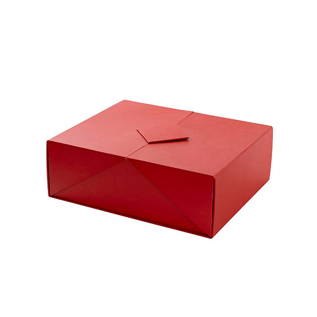 Origami Foldable Luxe Gift Hamper Box Red (30x25x10Hcm)