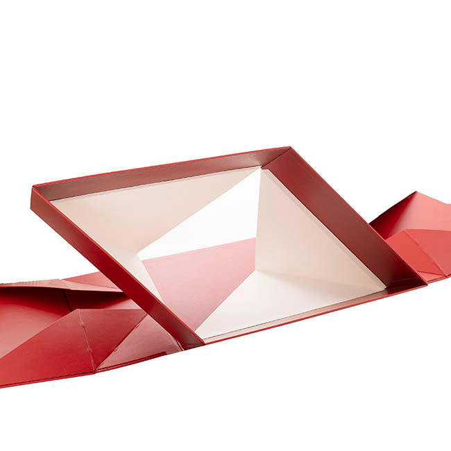 Origami Foldable Luxe Gift Hamper Box Red (30x25x10Hcm)