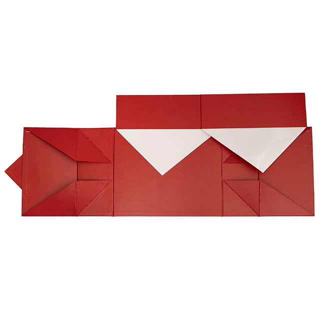 Origami Foldable Luxe Gift Hamper Box Red (30x25x10Hcm)