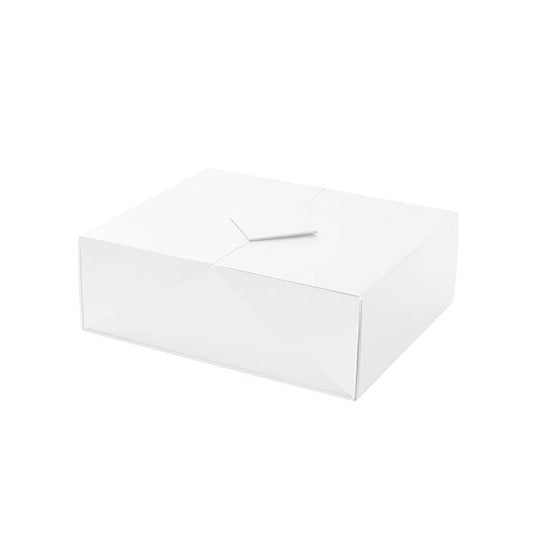Origami Foldable Luxe Gift Hamper Box White (30x25x10Hcm)