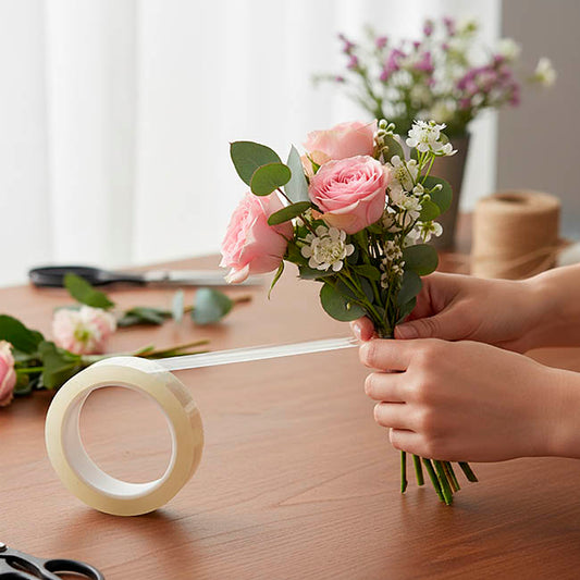 PET Bouquet Bunching Tape Grease Resistant (18mmx66m) Clear