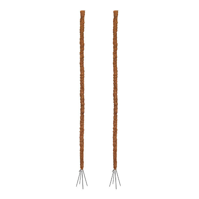 Coconut Fibre Bendable Pole Pack 2 Brown (91.5cmH)