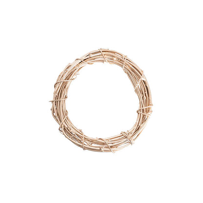 Elegant Rattan Wreath Champagne Gold (30cmD)