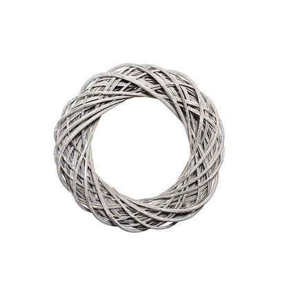 Willow Wreath White Wash (30cmD)