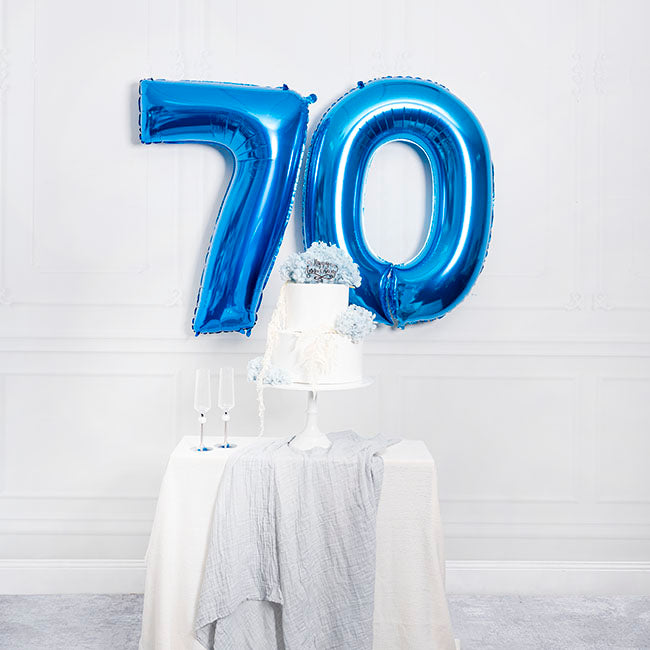 Foil Balloon 40" (101.6cmH) Number '7' Blue