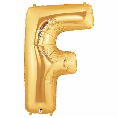 Foil Balloon 40" (101.6cmH) Letter 'F' Gold