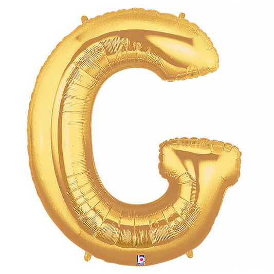 Foil Balloon 40" (101.6cmH) Letter 'G' Gold