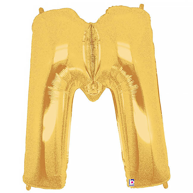 Foil Balloon 40" (101.6cmH) Letter 'M' Gold