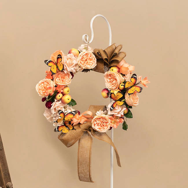 Rattan Base Wreath Brown (40cmD)