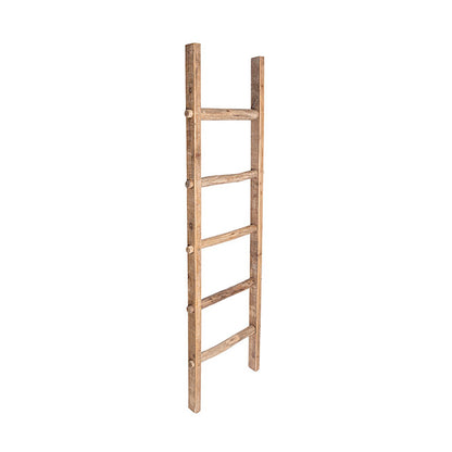 Decorative Wooden Ladder Washed Brown (47x5.3x150cmH)