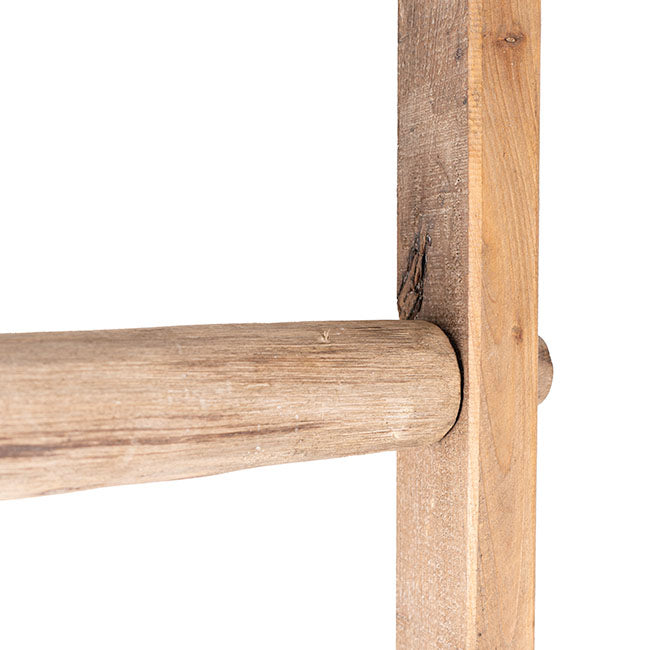 Decorative Wooden Ladder Washed Brown (47x5.3x150cmH)
