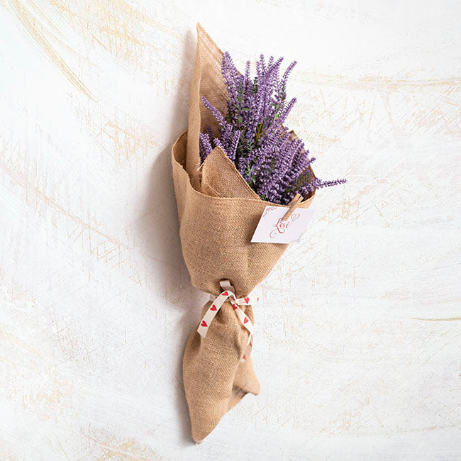 Poly Flax Jute Hessian Sheet Pack 50 Natural (50x70cm)