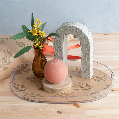 Kraft Paper Gum Leaf Print 110gsm Brown Pack 100 (50x70cm)