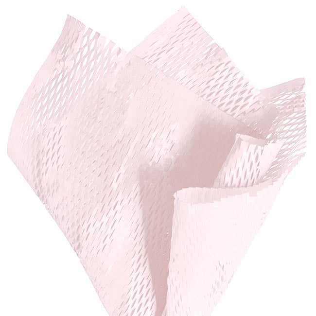 Kraft Paper Honeycomb Expandable Sheet PK50 Pink (50x50cm)