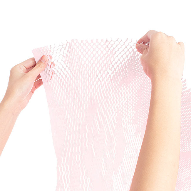 Kraft Paper Honeycomb Expandable Sheet PK50 Pink (50x50cm)