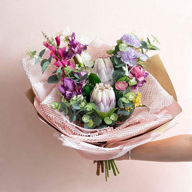 Kraft Paper Honeycomb Expandable Sheet PK50 Pink (50x50cm)