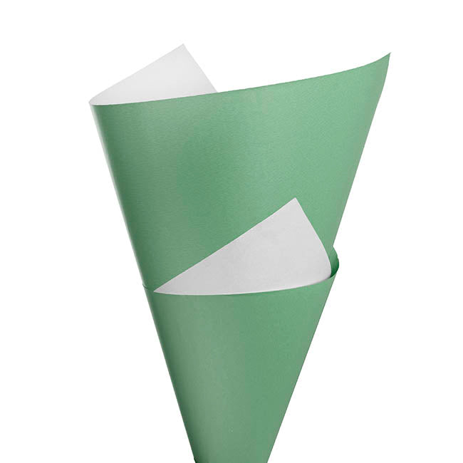 Kraft Paper Duet 80gsm Eucalyptus & White Pack 100 (50x70cm)