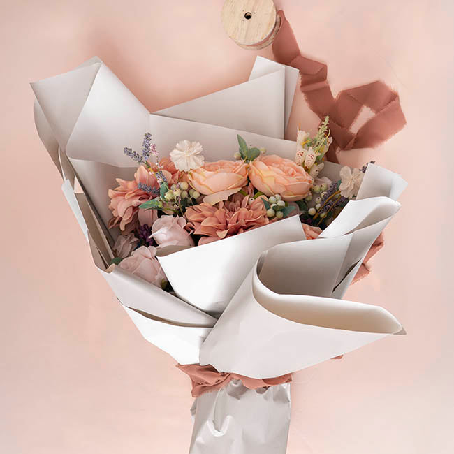 Kraft Paper Duet 80gsm Pumice & White Pack 100 (50x70cm)